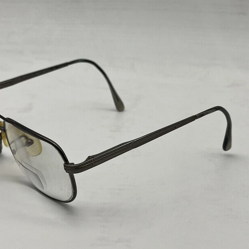 Safilo Elasta 7126 2HH Gunmetal Aviator Eyeglasses Frame 60-17-3-1